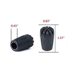 Trekking Pole Accessories Extra Thick and Wear Resisting Rubber Tips Snow 16