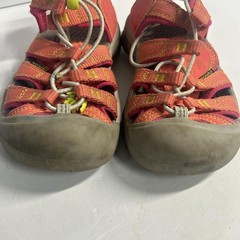 Keen Newport H2 Hiking Sandals Kids US 10 Coral Orange Pink Outdoor Water Cap