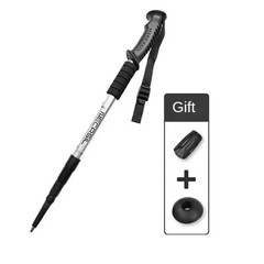 1 PCS Aluminium Alloy Teleskopic Hiking Poles Trekking Walking Stick Ultralight