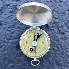 Vintage PIC Brass Compass – With Lock and Direction Arrow – Made in Germany