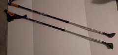 Nordic Walking Sticks Adjustable Locks Expandable To 54 Lightweight Trekking