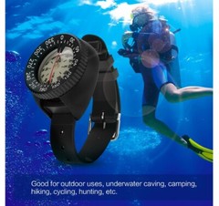 Liquid Filled Underwater Scuba Dive Navigation Orienteering Wrist Compass Pro
