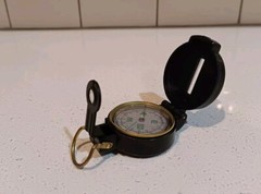 Vintage Engineer Lensatic Military Style Compass – Taiwan – Clean