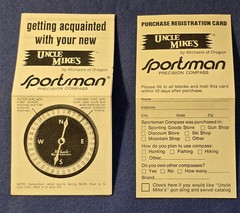 Vintage UNCLE MIKE’S PRECISION COMPASS- Original Box- Works
