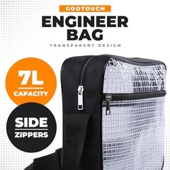 Clear Stadium, Engineer Bag -14 Inches Cleanroom Transparent Tool Bag Simple