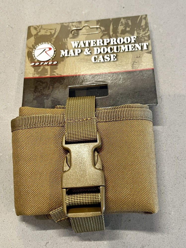 Rothco Waterproof Map & Document Case, Item 9238, Coyote Brown
