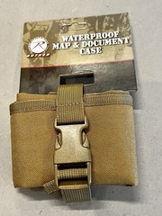 Rothco Waterproof Map & Document Case, Item 9238, Coyote Brown