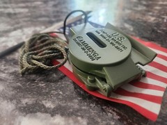 NOS 2001 USmade USGI Survival Cammenga Model 3H TritiumLensatic Magnetic Compass