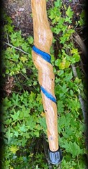 56” Vine Twisted Sweetgum Walking Stick Handmade & Finished