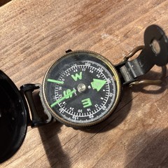 Vintage Engineer Directional Compass – 60s Made in Japan – Patina