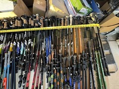 Outdoor Products foldable Trekking Walking Hiking Poles Sticks. Pairs only.