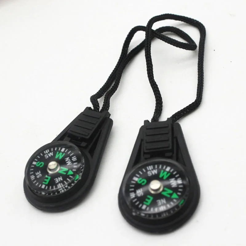 Portable Mini Pocket Compass with Lanyard Waterproof Hiking Survival Compass