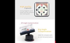 Automobile Dashboard Mount Auto Automotive Vehicle Car Boat Ball Compass Liquid