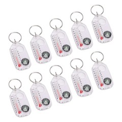 10PCS Portable Compass And Thermometer For Outdoor Adventures Easy To Use