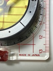 Orienteering Compass Olcom Fs-14 With Lanyard Made In Japan
