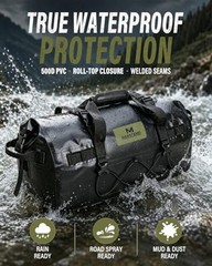 Waterproof Motorcycle Dry Bag—Ttail Saddle Luggage—4 Quick 30 Liters—4 Quick