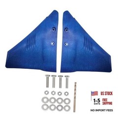 Boat Hydrofoil Stabilizer for 5-150 HP Outboard & Stern Drive Marine Motor Blue