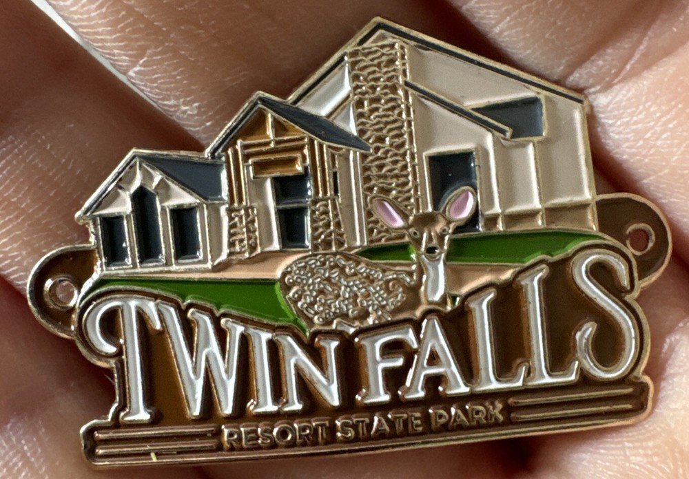 Deer Twin Falls State Park West Virginia Hiking Staff Stick Medallion NEW WV