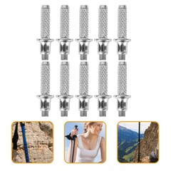 10PCS Alpenstock Tips Tungsten Steel Trekking Rod Tip Replacement for Hiking New