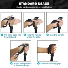 2X Trekking Walking Poles Hiking Sticks Aluminum Adjustable Antishock Alpenstock