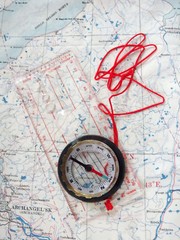 SPECIAL 2 Pack of Clear Map Reading Compass from Safesport with Free Shipping