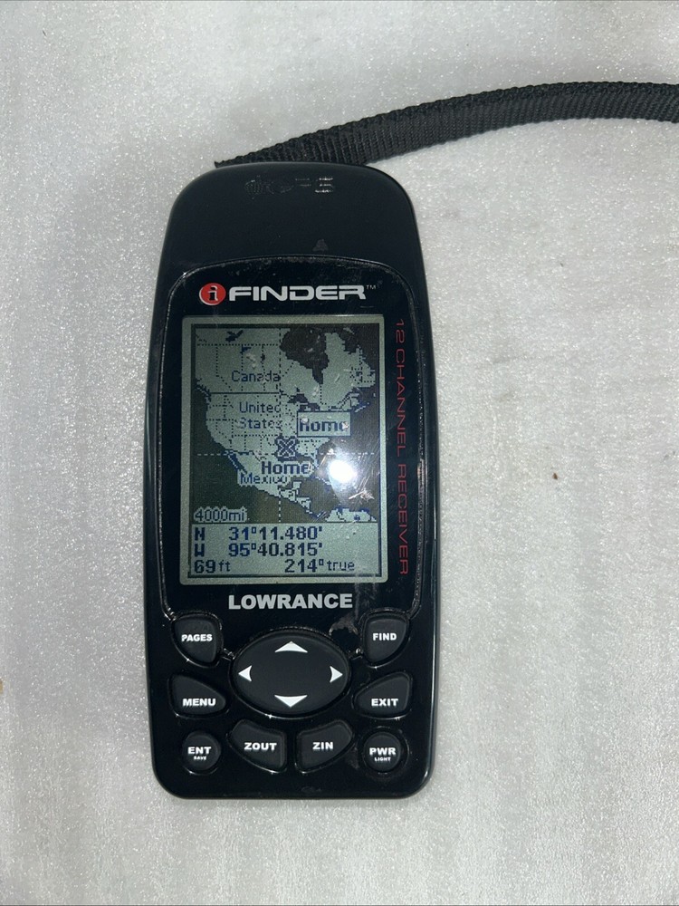Lowrance iFinder 12 Channel GPS Receiver Tested Works