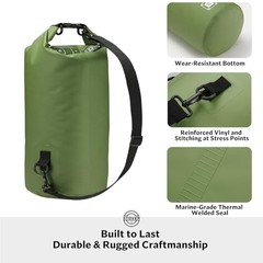 5/10/25/30/40/5Waterproof Dry Bag- Roll-Top Backpack w/Phone Case- 5L 5l Green