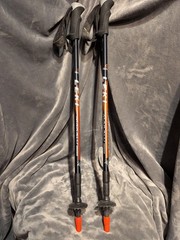 Leki Makalu Titanium Ultralite Trekking Poles Adjustable Used Discontinued Rare