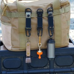 Nylon Webbing Strap Tool And Key Holder Eagle-beak Spring Buckle For Hiking