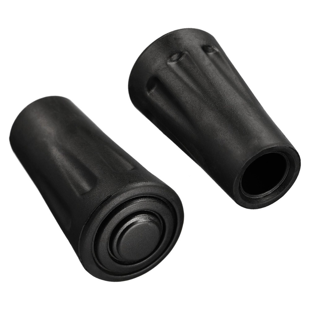 2Pcs Trekking Pole Tips Climbing Ski Cane Replacement Caps Ends Protectors