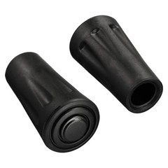 2Pcs Trekking Pole Tips Climbing Ski Cane Replacement Caps Ends Protectors