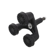 Set of 3 Reusable Tripod Walking Cane Tips Black Plastic Anti Shock Feet