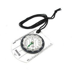 Ruler for Compass with Inch and Millimeter Scales Ideal for Camping and Hiking