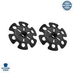 2Pcs Black Trekking Pole Snow Baskets for Aluminum Hiking Sticks