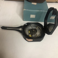 Vintage Sokkisha Tokyo Transit Compass in Leather Case