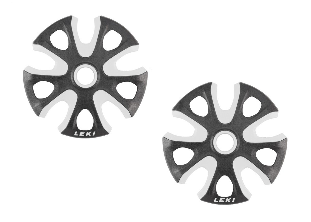 Leki Big Mountain Basket – Touring Plates (Snow Plates) – Ø 95 mm – 1 Pair White