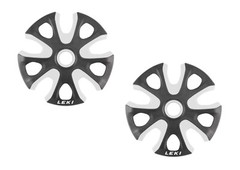 Leki Big Mountain Basket – Touring Plates (Snow Plates) – Ø 95 mm – 1 Pair White