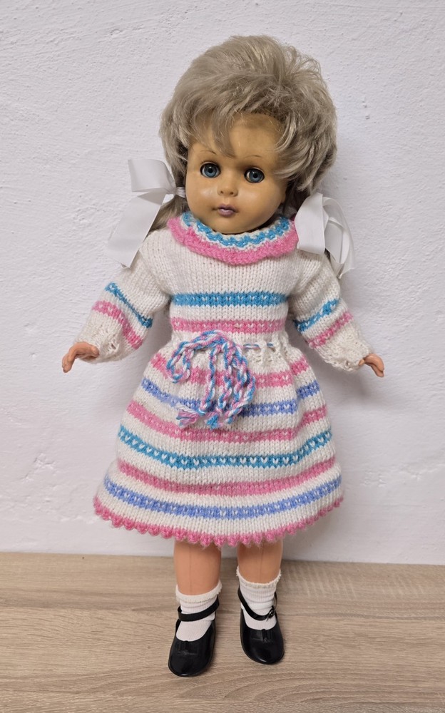 Doll Vinyl Doll HL Hans Leder Doll 48cm Sleep Eyes Vintage