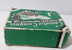 Vintage Lensatic Engineers Compass Japan With Original Box Pouch Instructions