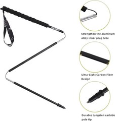 Ultra Light Carbon Fiber Trekking Poles for Hiking & Trail Running (1-PCS)