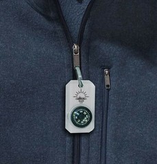 Sun Company MiniComp – Zipperpull Mini Compass with Split Ring