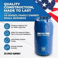 Waterproof Dry Bag – Floating Roll Top Drybag Keeps Dry 10 Liter Royal Blue