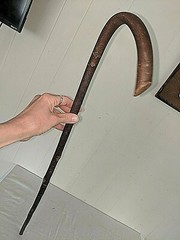 Antique Vtg 36 1/2″ Bentwood Hard Wood Cane Walking Stick