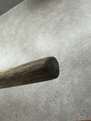 VTG Weathered Driftwood Skinny Tall Walking Stick 68″ Strong Staff OOAK Raw MN