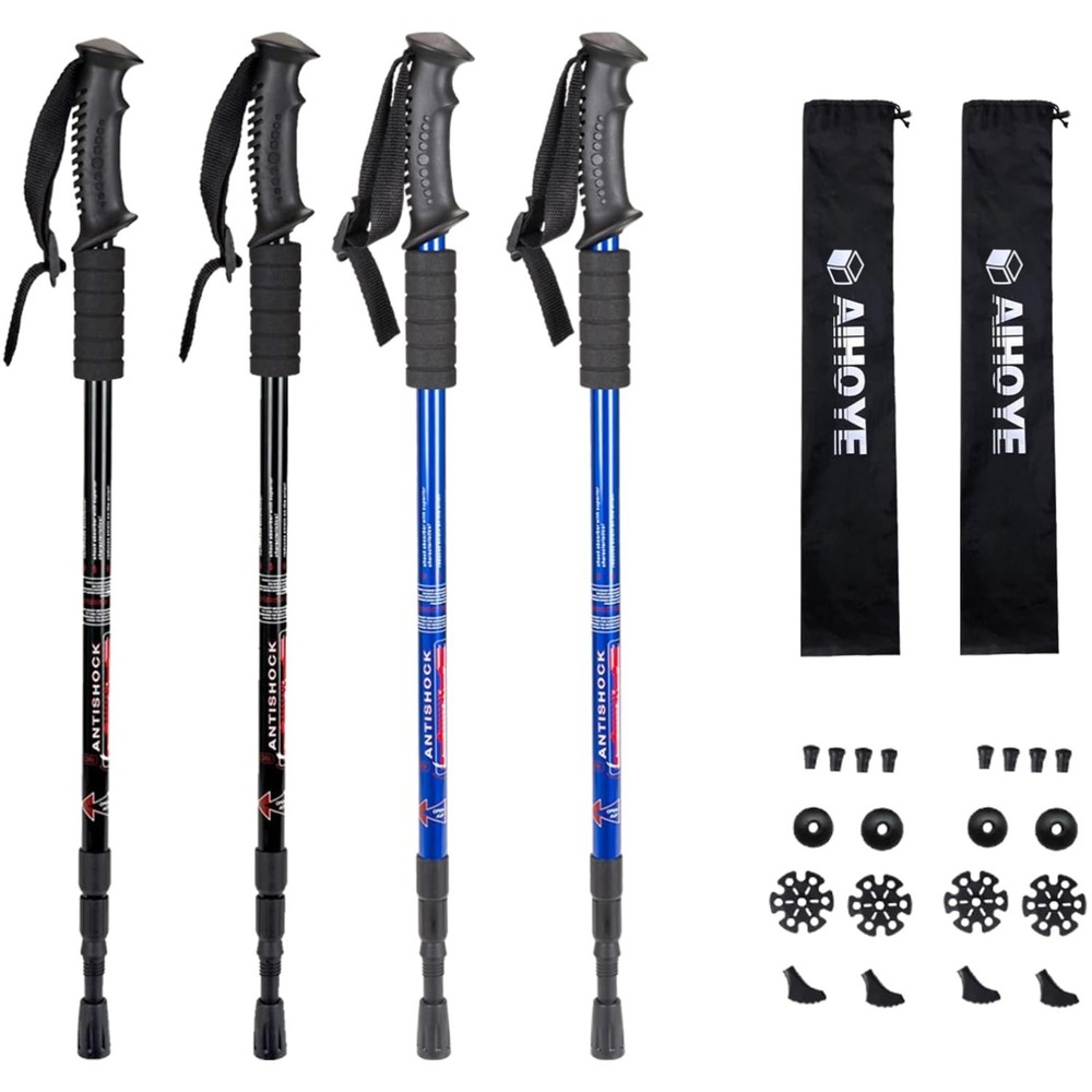 Collapsible Trekking Poles – 52-Inch Adjustable Height for All Terrain