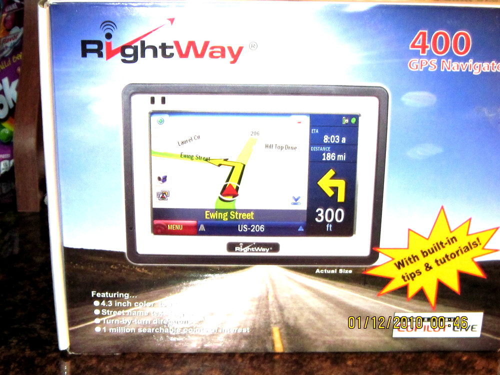 GPS Rightway 400 navigator Portable Navigation Device GPS RW400