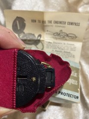 Vintage Engineer’s Lensatic Compass NOS Hunters Campers original box and pouch