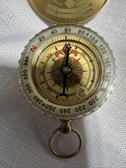 Brass Compass Camping Maps Classical Hiking Survival Tool Engraved Grandson
