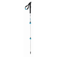 Cascade Mountain Tech Aluminum Trekking Poles EVA Grip Quick Lock Silver/Teal