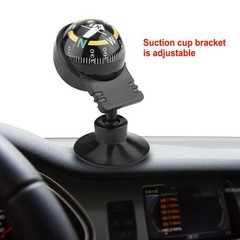 Car Compass Automotive Compass Ball Adjustable Dashboard Mounted for Hiking